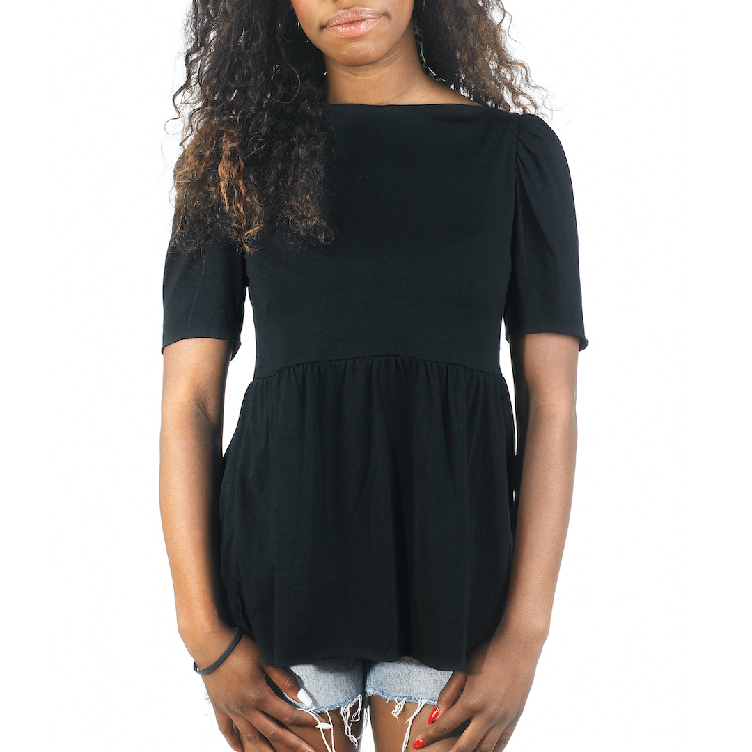 Model wearing the Queen Tee, front view