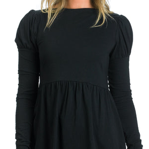 Midnight Victorian Long Sleeve Babydoll Tee