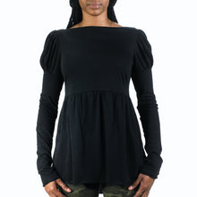 Load image into Gallery viewer, Midnight Victorian Long Sleeve Babydoll Tee
