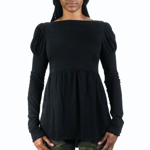 Midnight Victorian Long Sleeve Babydoll Tee