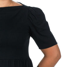 Load image into Gallery viewer, Midnight Queen Babydoll Puffed Extended Short Sleeve Tee
